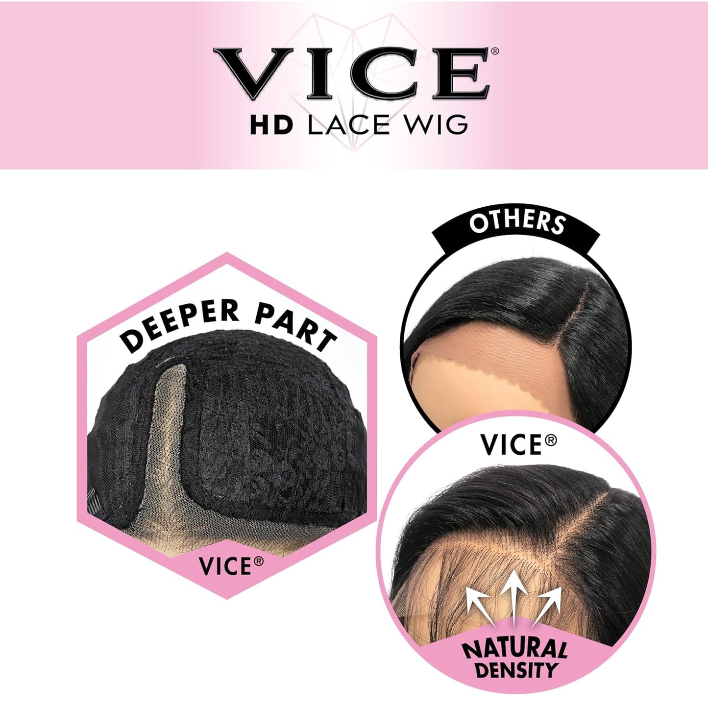 Sensationnel Synthetic Vice HD Lace Deep Part Wig - UNIT 11 (Color: Flamboyage Chocolate