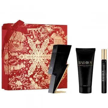 Bad Boy By Carolina Herrera For Men EDT Spray (3pc Gift Set)