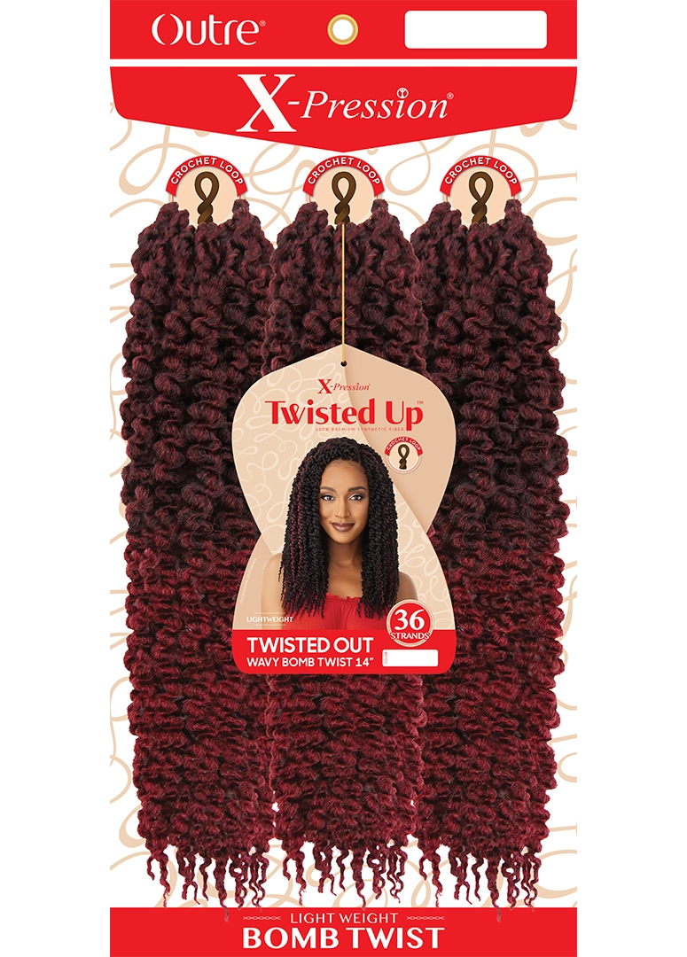 Outre X-Pression Lightweight Twisted Out Wavy Bomb Twist 14"