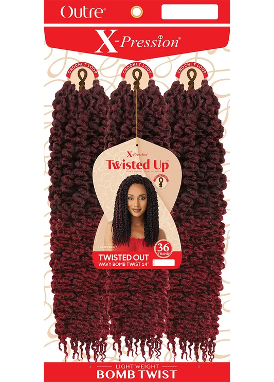 Outre X-Pression Lightweight Twisted Out Wavy Bomb Twist 14"