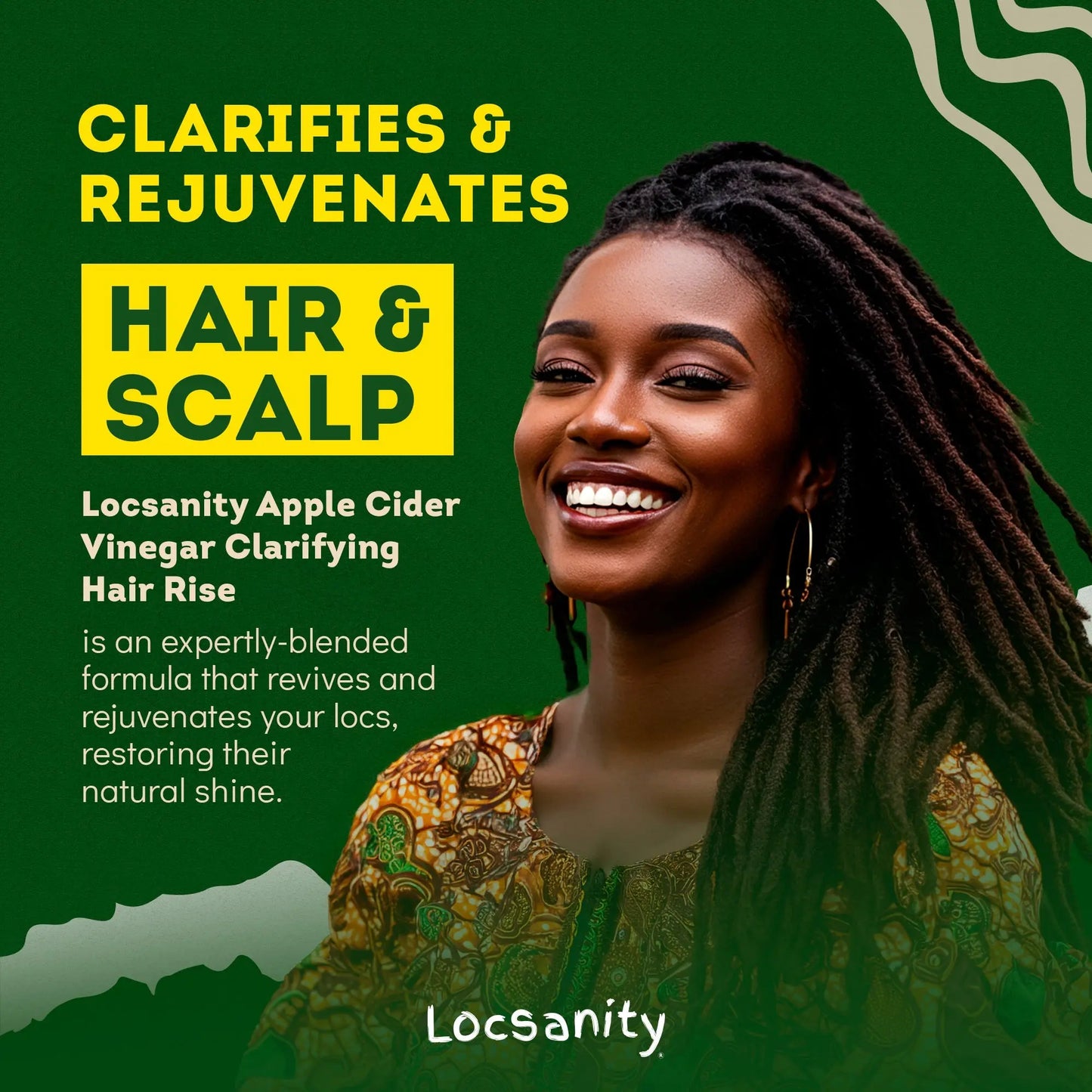 Locsanity Rosewater Peppermint Apple Cider Vinegar Clarifying Hair Rinse Detox 8oz Locsanity