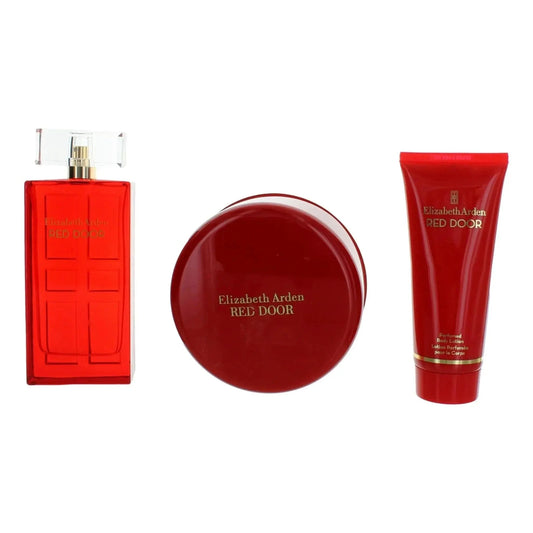 Red Door By Elizabeth Arden For Women 3Pcs Set EDT Spray