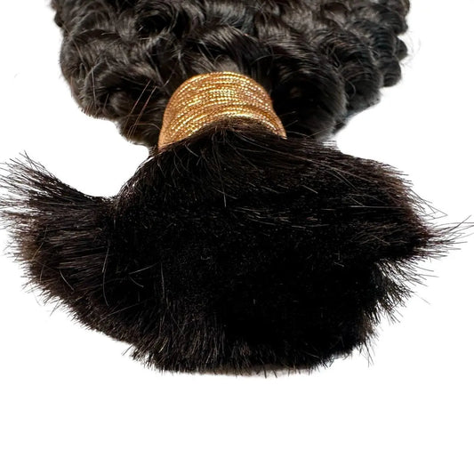 Water Wave Bulk 100% Human Braiding Hair Private Label