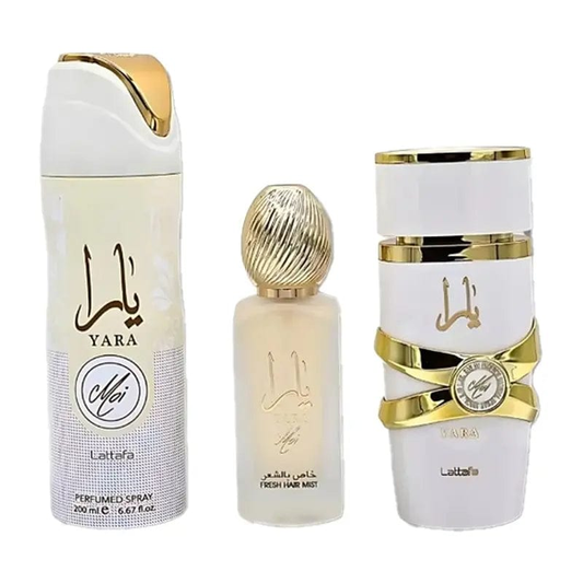 Yara Moi By Lattafa For Women EDT Spray (3pc Git Set)