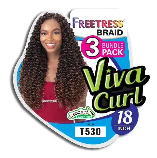 Freetress Synthetic Crochet Braid - 3X VIVA CURL 18"