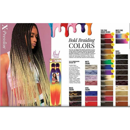 2X-pression Pre-stretched Braiding Hair 48" VIP Extensions