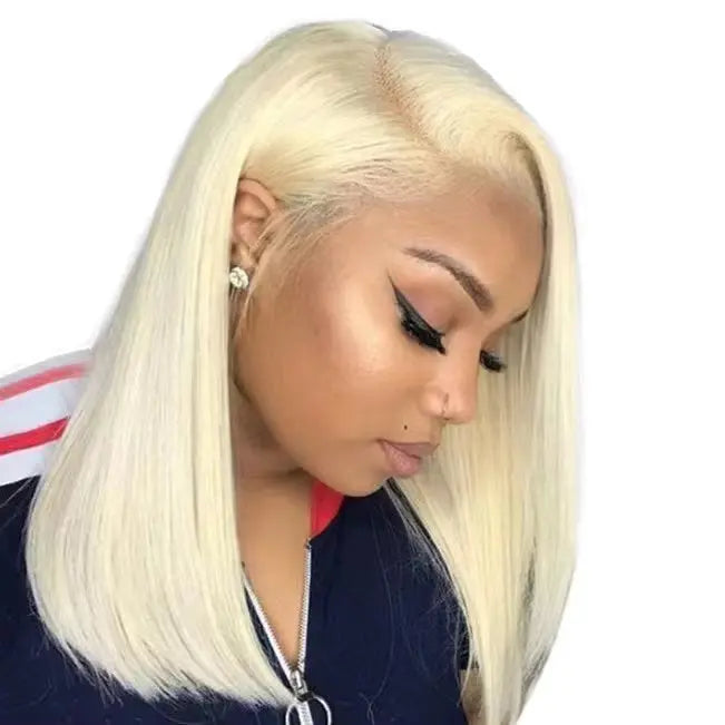 613 Lace Front Bob Wig (Platinum Blonde) Icy Cutie Crown'd Cuties