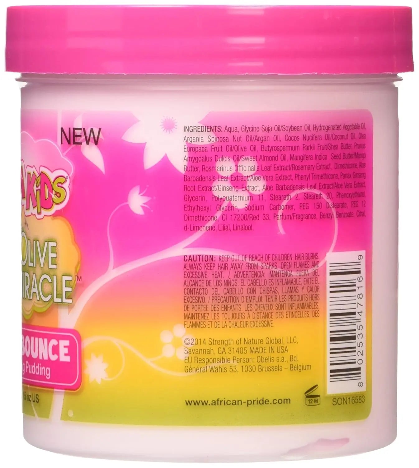 AFRICAN PRIDE Dream Kids Olive Miracle Quick Bounce Detangling Pudding, 15 Oz VIP Extensions