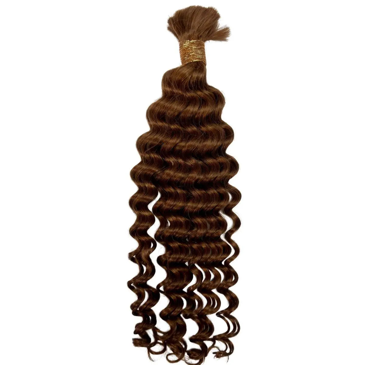 Auburn Deep Wave Bulk 100% Human Braiding Hair Private Label