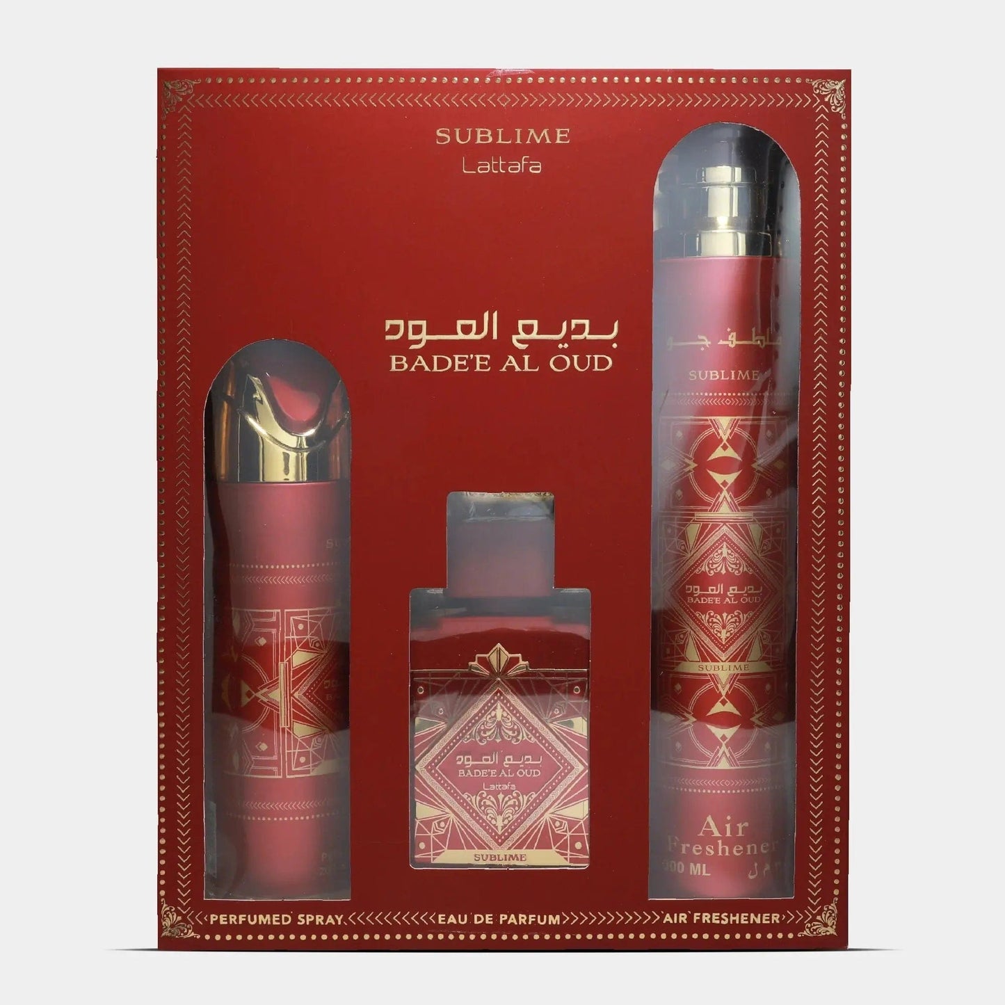 Bade'e Al Oud By Lattafa For Men 3Pcs Set EDP Spray