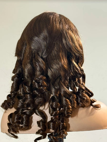 Brown Sugar Bounce – Loose Wave Lace Front Wig (Chocolate Brown) Crown'd Cuties