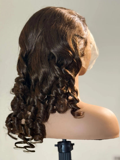 Brown Sugar Bounce – Loose Wave Lace Front Wig (Chocolate Brown) Crown'd Cuties
