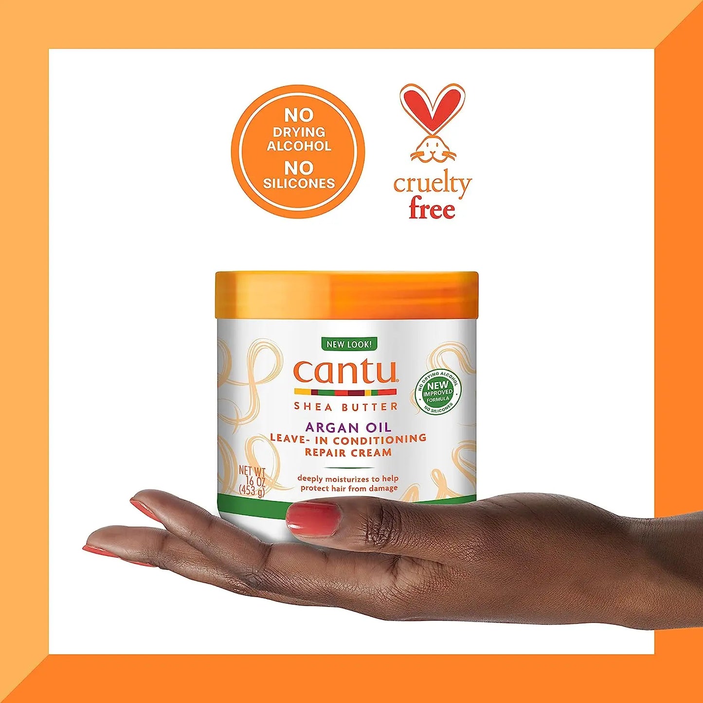 Cantu Leave-In Conditioning Repair Cream with Argan Oil, 16 oz VIP Extensions