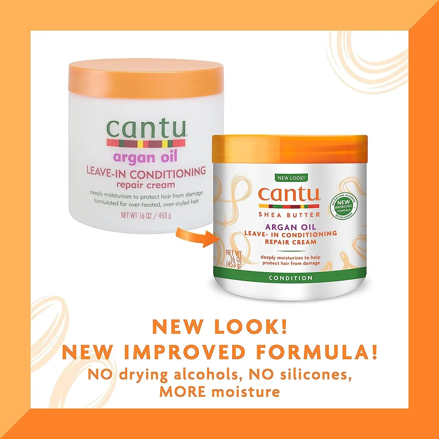 Cantu Leave-In Conditioning Repair Cream with Argan Oil, 16 oz VIP Extensions