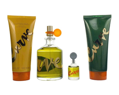 Curve By Liz Claiborne For Men 4Pcs Set EDC Spray
