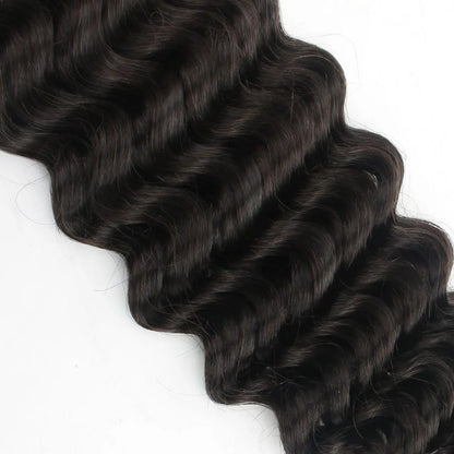 Deep Wave Bulk 100% Human Braiding Hair Private Label
