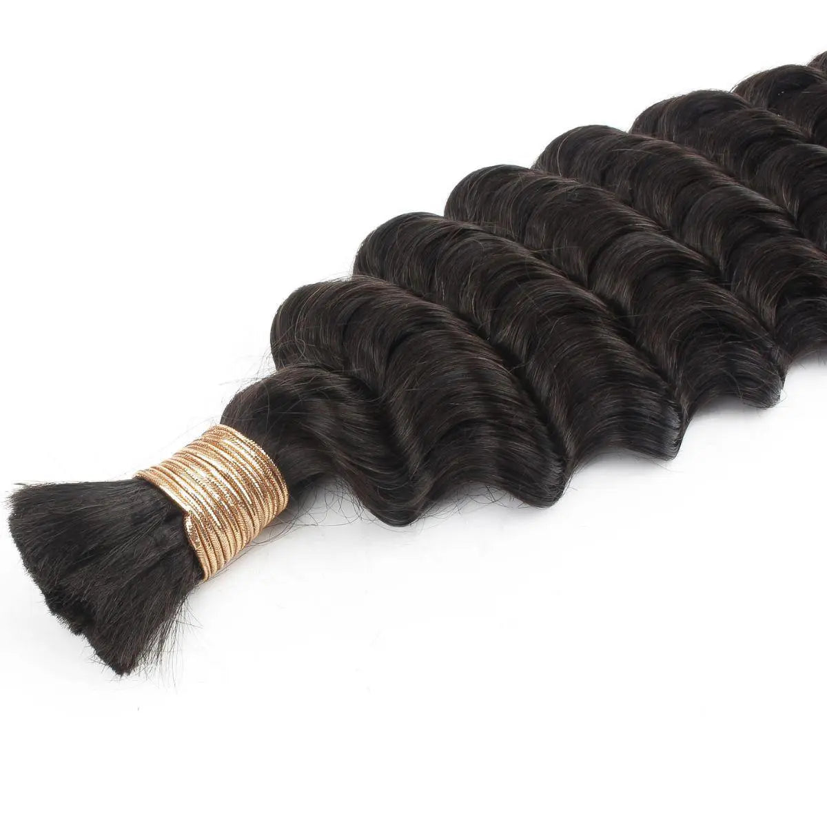 Deep Wave Bulk 100% Human Braiding Hair Private Label