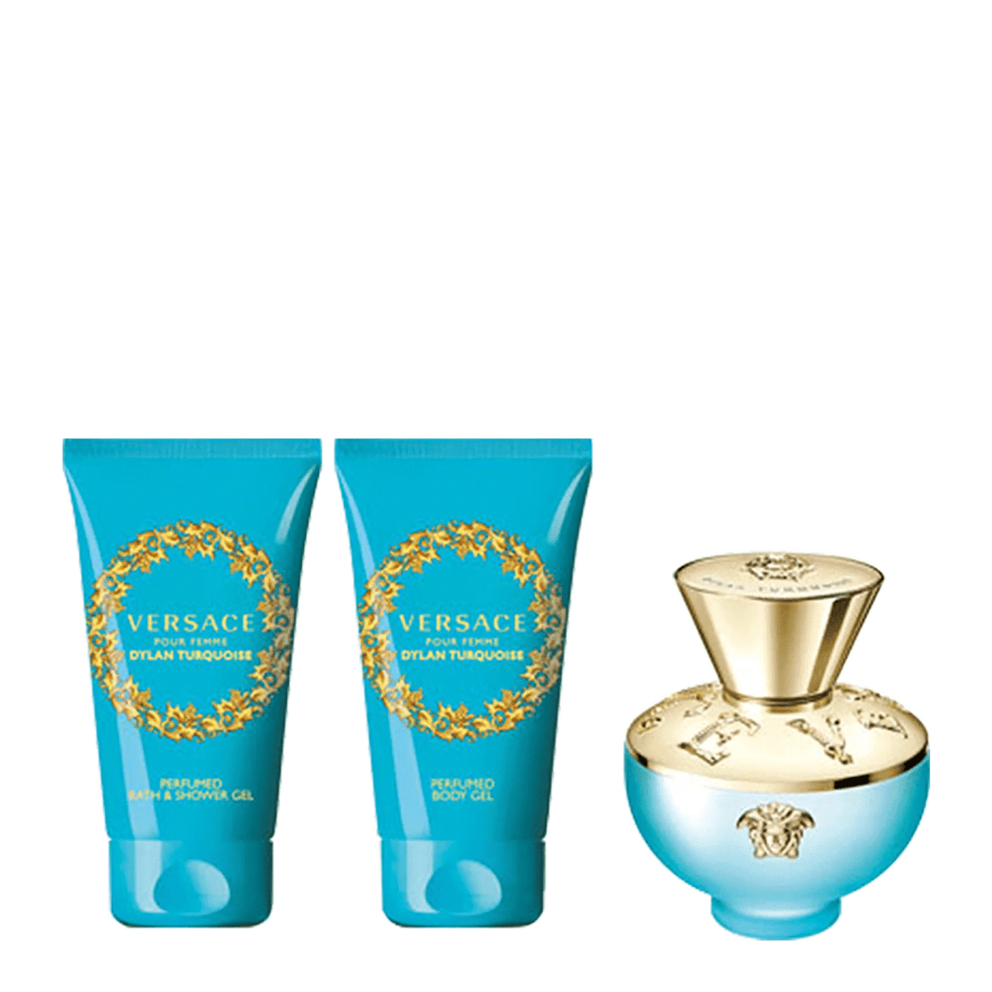 Dylan Turquoise By Versace For Women EDT Spray (4pc Gift Set)