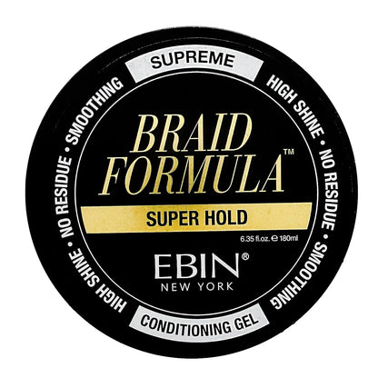EBIN NEW YORK Braid Formula Conditioning Gel, Super Hold, 11oz VIP Extensions