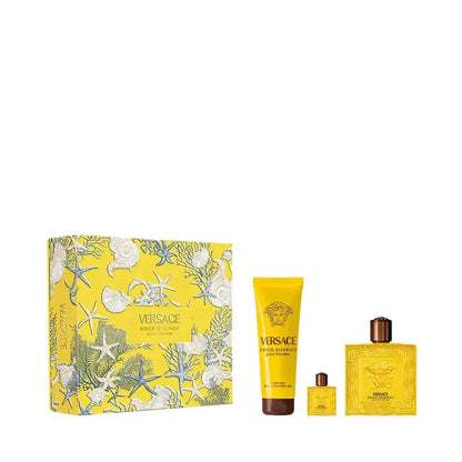 Eros Energy By Versace For Men 3Pcs Set EDP Spray