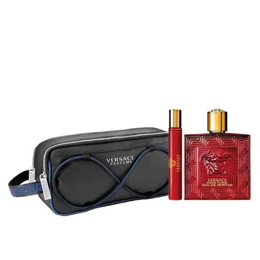 Eros Flame By Versace For Men EDP (3pc Gift Set)