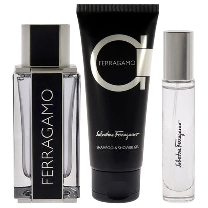 Ferragamo By Salvatore Ferragamo For Men (3pc Gift Set)
