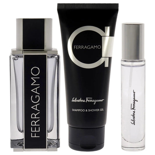 Ferragamo By Salvatore Ferragamo For Men (3pc Gift Set)