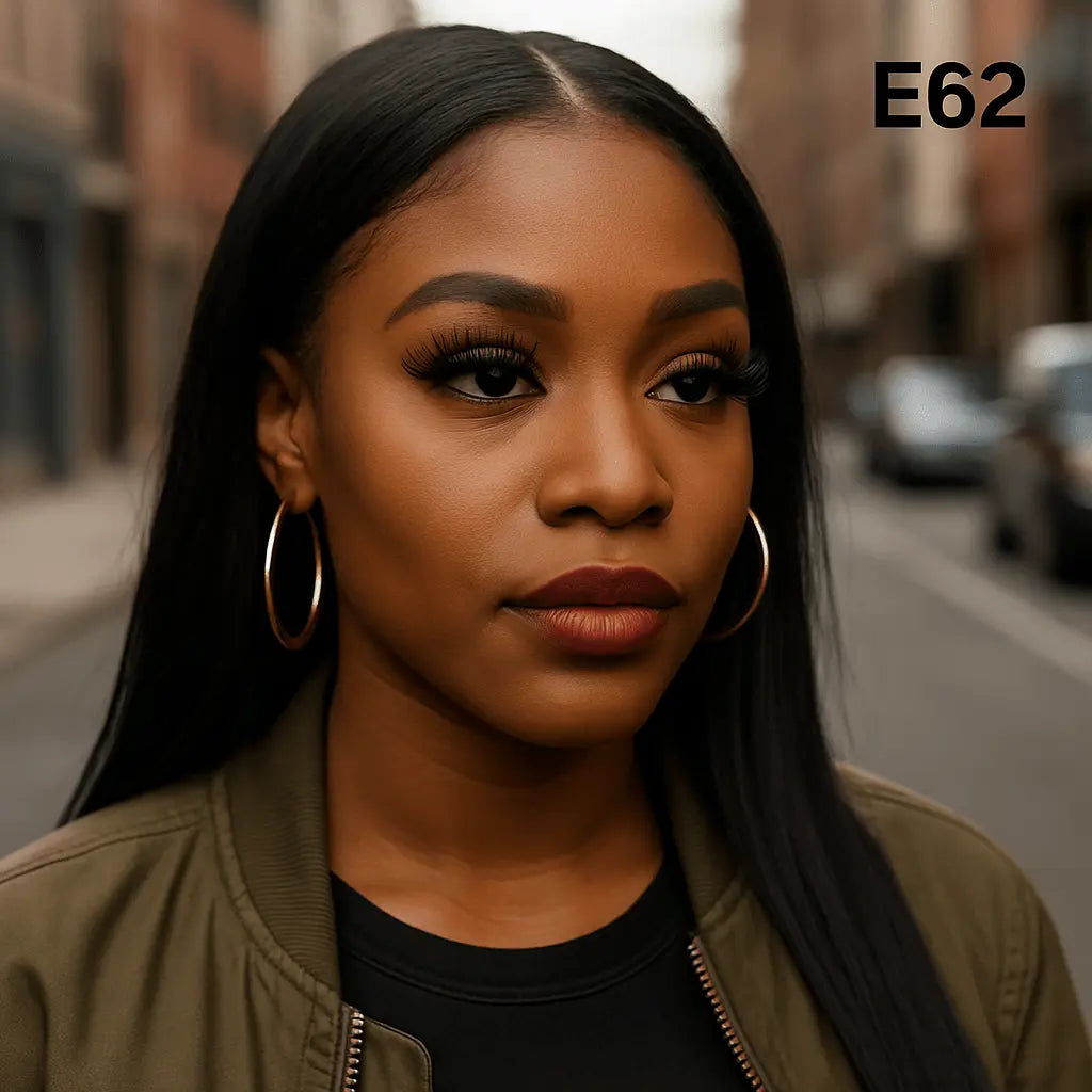 Golden Whisper – E62 Elegant Strip Lash Crown'd Cuties