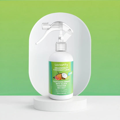 Grapefruit Coconut Lime Moisturizing and Tightening Spray Mist w/ Black Hawaiian Sea Salt Locsanity