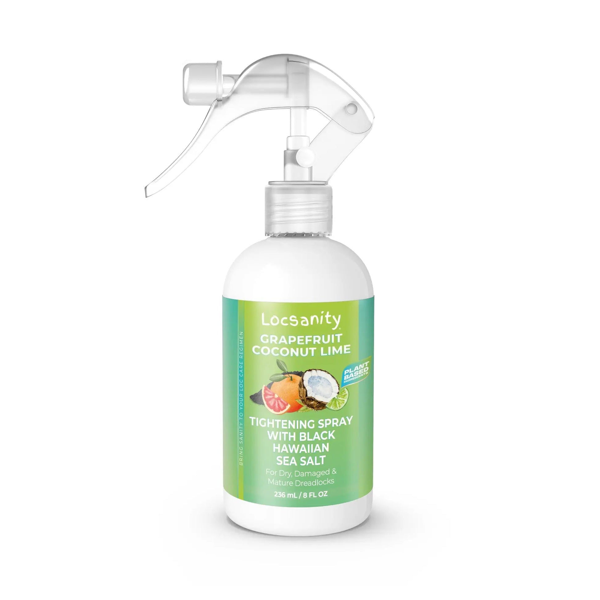 Grapefruit Coconut Lime Moisturizing and Tightening Spray Mist w/ Black Hawaiian Sea Salt Locsanity