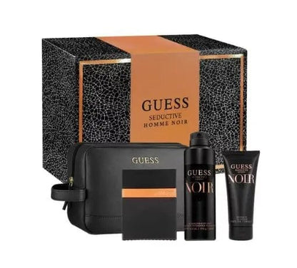Guess Seductive Homme Noir 4pc Gift Set For Men's