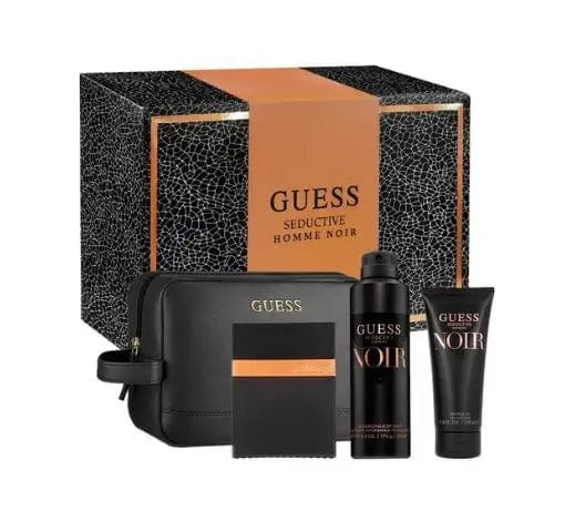 Guess Seductive Homme Noir 4pc Gift Set For Men's