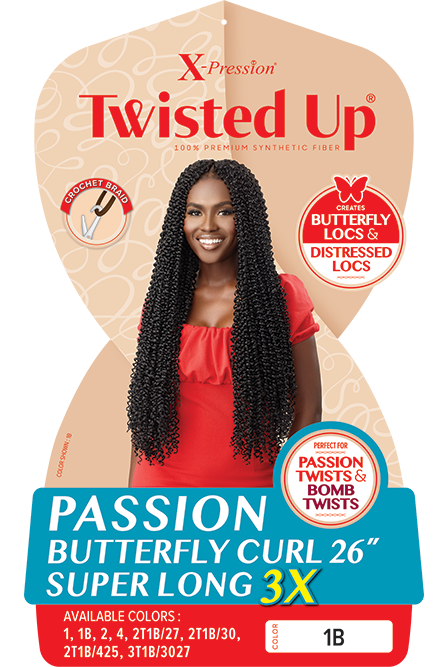 Outre - Passion Twisted-Up Butterfly Curl 26″ Super Long Crochet