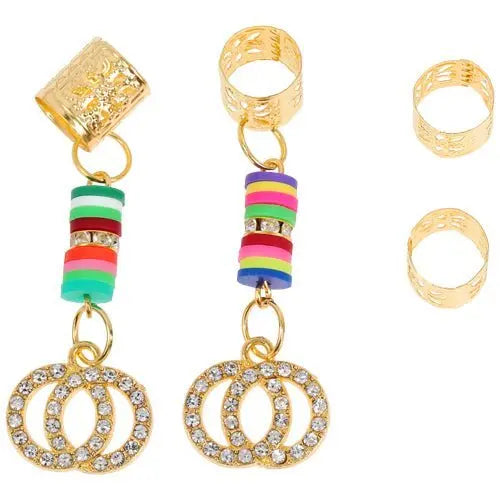 LQQKS HAIR BRAID RING & BRAID TUBE 4PCS/PACK VIP Extensions