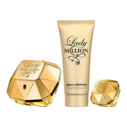 Lady Million By Paco Rabanne For women 3Pcs Set EDP Spray