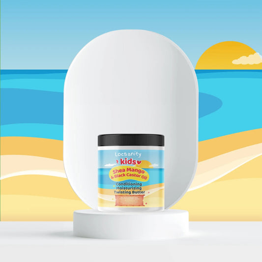 Locsanity Kids Shea Mango & Black Castor Oil Conditioning, Moisturizing, Twisting Butter Locsanity