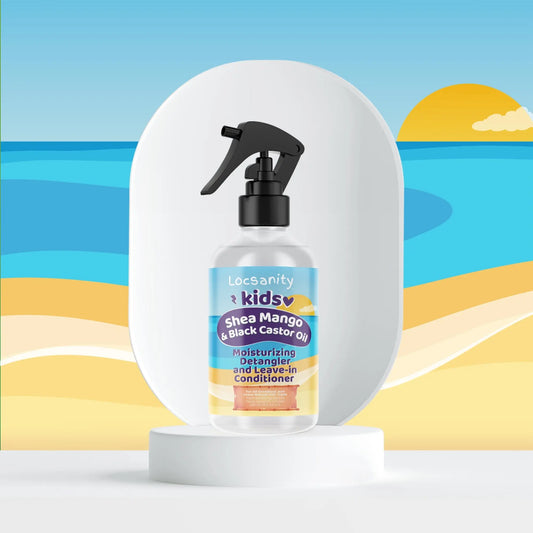 Locsanity Kids Shea Mango & Black Castor Oil Moisturizing Detangler and Leave-in Conditioner Locsanity