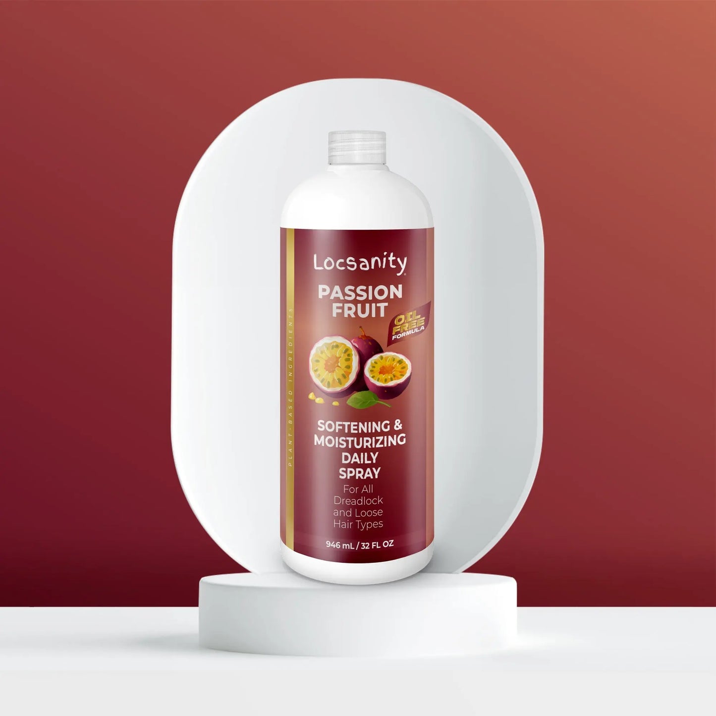 Locsanity Passion Fruit Softening and Moisturizing Daily Spray for Locs, Dreadlocks, Sisterlock, Microlock, Locs, Oil-Free Hair Scalp Moisturizer Locsanity