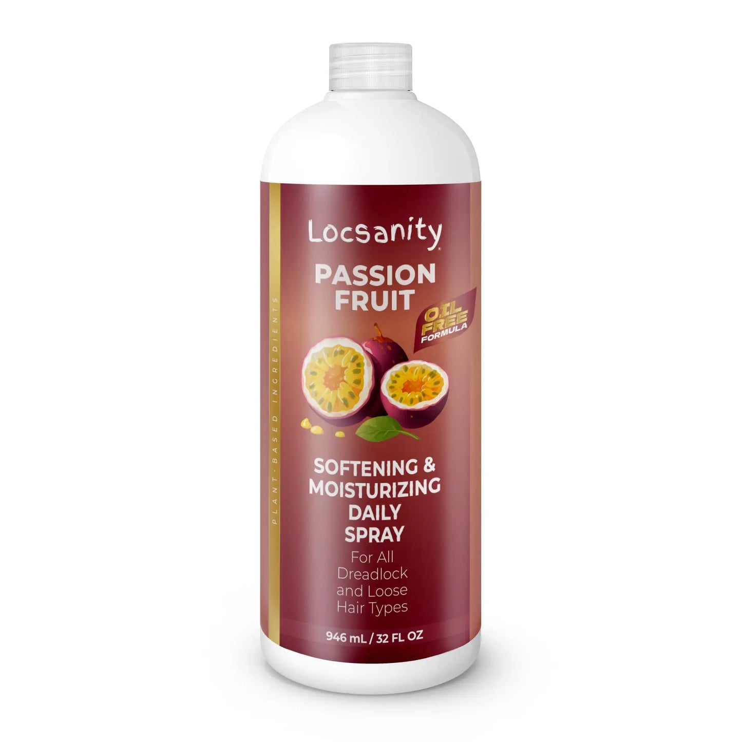 Locsanity Passion Fruit Softening and Moisturizing Daily Spray for Locs, Dreadlocks, Sisterlock, Microlock, Locs, Oil-Free Hair Scalp Moisturizer Locsanity