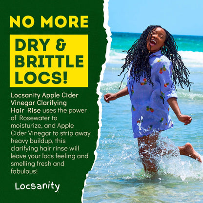 Locsanity Rosewater Peppermint Apple Cider Vinegar Clarifying Hair Rinse Detox 8oz Locsanity