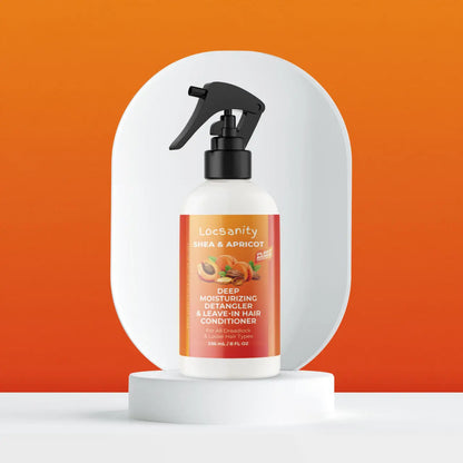 Locsanity Shea & Apricot Loose, Deep Moisturizing Detangler & Leave-In Conditioner Locsanity