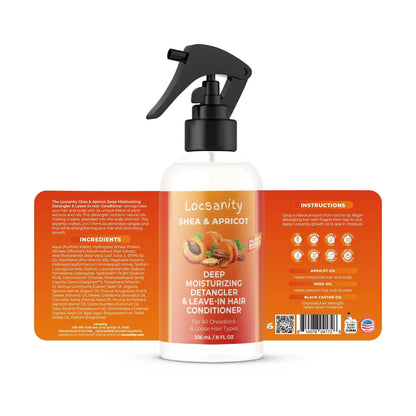 Locsanity Shea & Apricot Loose, Deep Moisturizing Detangler & Leave-In Conditioner Locsanity