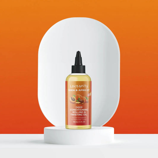 Locsanity Shea & Apricot Loose, Natural Strength & Growth Formula Dreadlock Natural Hair Rolling and Conditioning Oil Locsanity