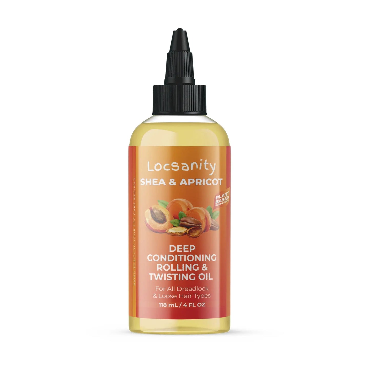 Locsanity Shea & Apricot Loose, Natural Strength & Growth Formula Dreadlock Natural Hair Rolling and Conditioning Oil Locsanity