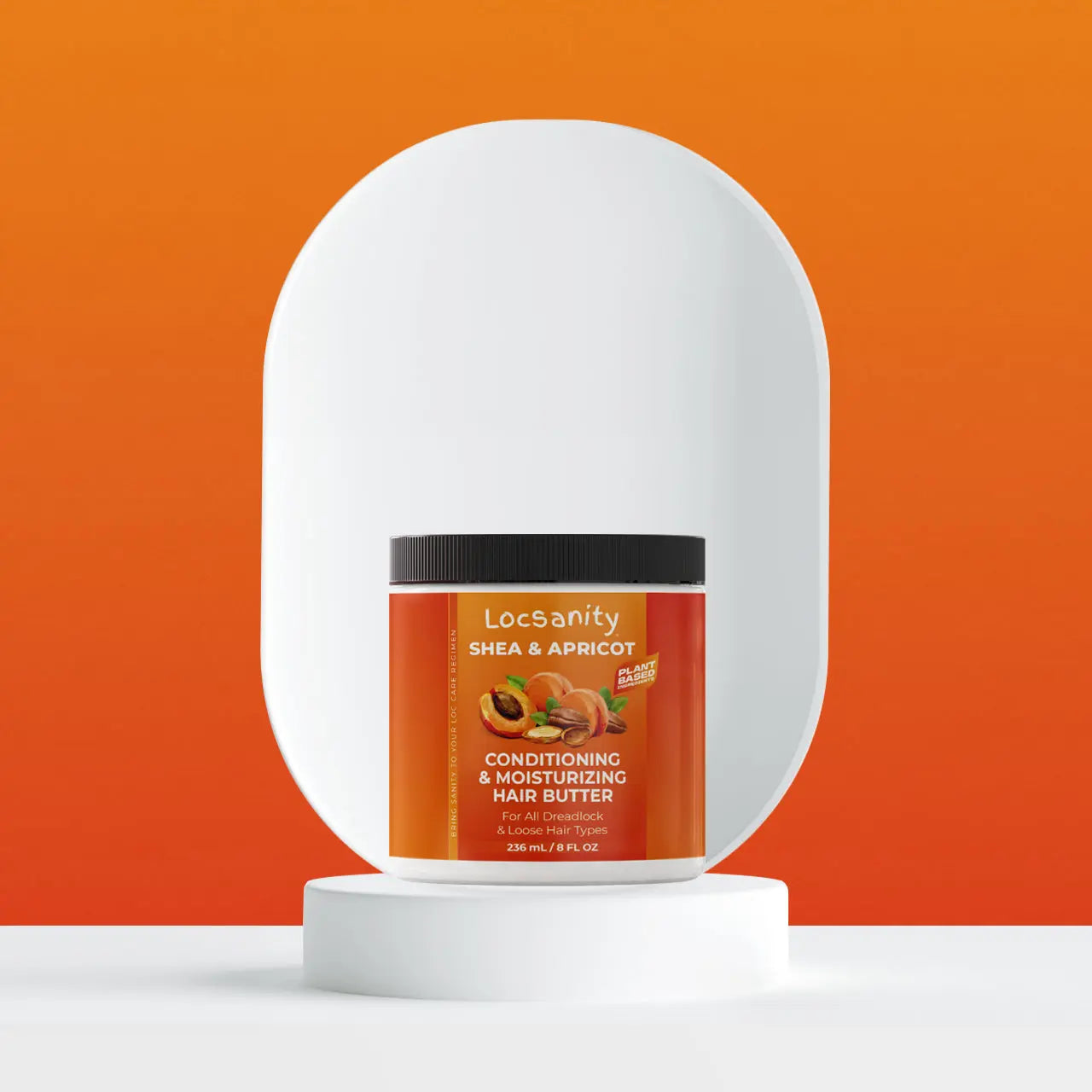 Locsanity Shea & Apricot Loose, Natural, Conditioning and Moisturizing Hair Butter - Strength & Growth Formula Locsanity