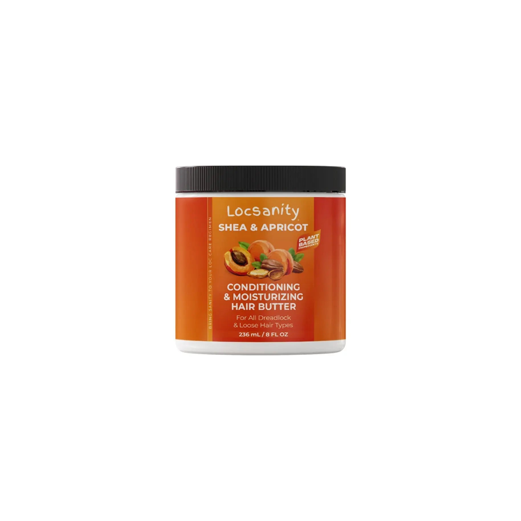 Locsanity Shea & Apricot Loose, Natural, Conditioning and Moisturizing Hair Butter - Strength & Growth Formula Locsanity