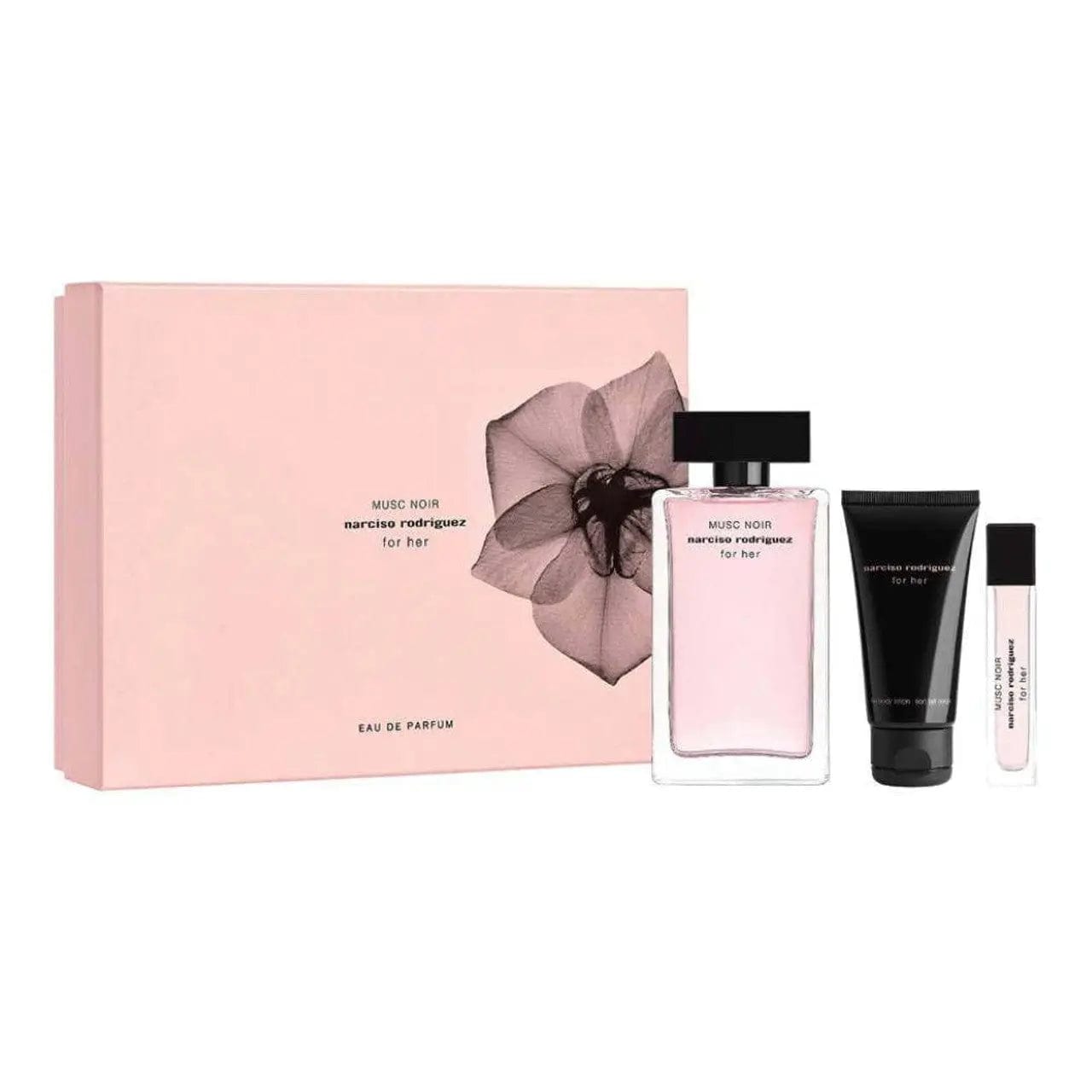 Musc Noir By Narciso Rodriguez For Women EDP Spray (3pc Gift Set)