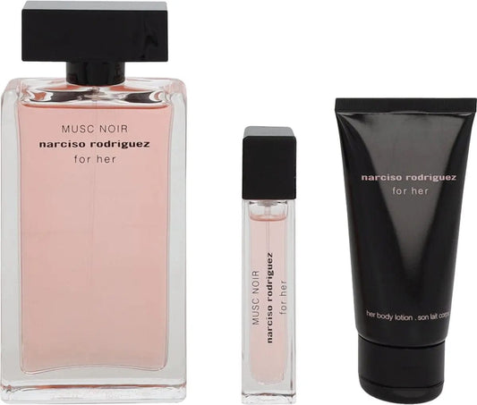 Musc Noir By Narciso Rodriguez For Women EDP Spray (3pc Gift Set)
