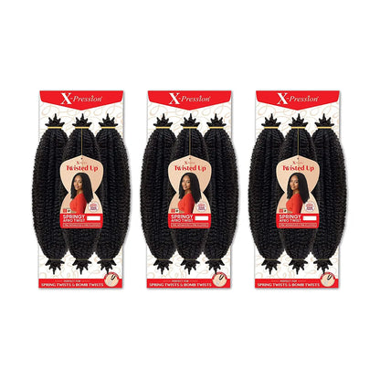 Outre Crochet Braids X-Pression Twisted Up 3X Springy Afro Twist 16" VIP Extensions