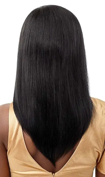 Outre Mytresses 100% Unprocessed Human Hair Lace Front Wig - CHARMAINE 18 inch (Color:Natural Black) JAHB BEAUTY SUPPLY